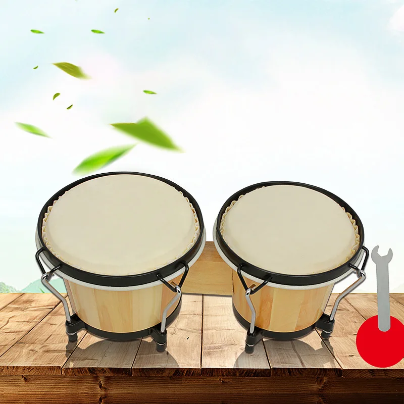 2 шт. овчина барабан кожа на Африканском барабане Бона 6 дюймов 5 диаметр барабана