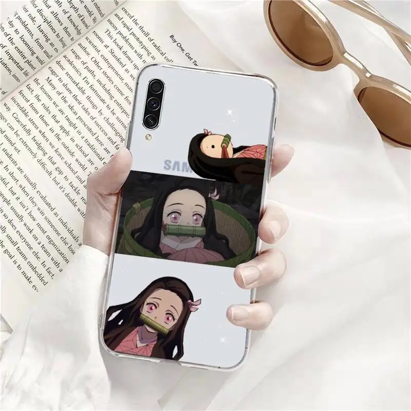 

Kamado Nezuko Kimetsu Phone Case Transparent for Samsung A71 S9 10 20 HUAWEI p30 40 honor 10i 8x xiaomi note 8 Pro 10t 11