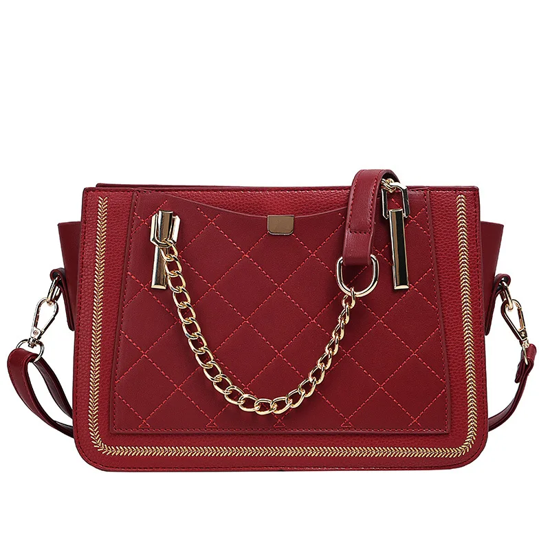 Бархатная женская сумка 2019 новая ромбическая на цепочке Корейская брендовая