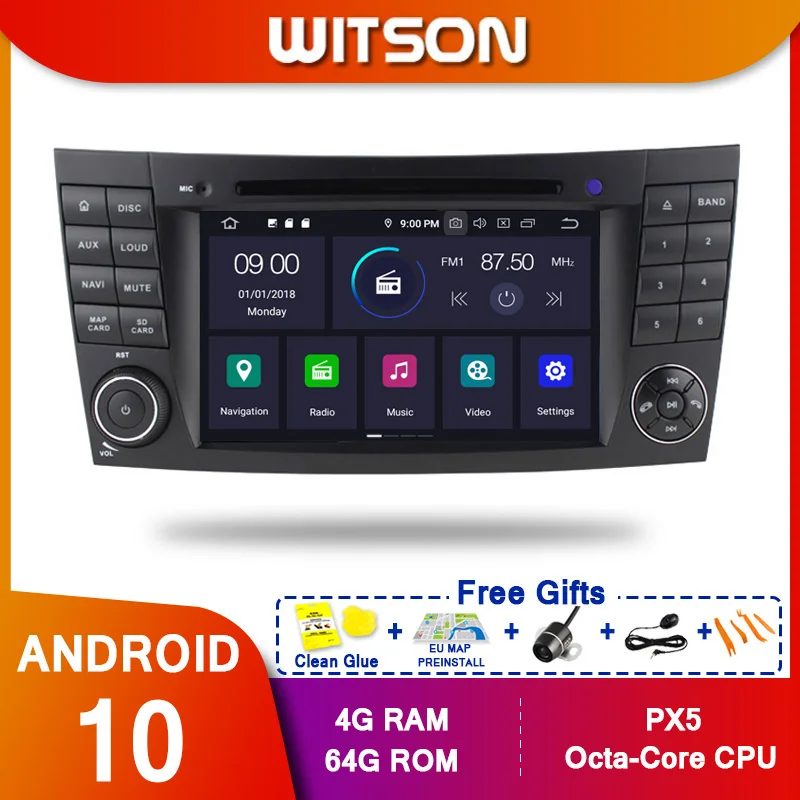 WITSON Android 10 Octa core px5 автомобильный Dvd GPS плеер для MERCEDES-BENZ E класс W211 автомобильная