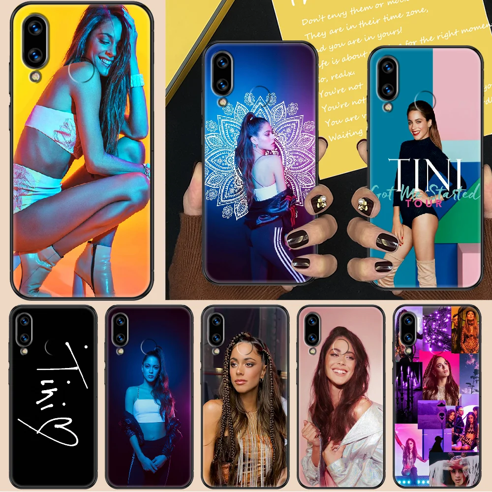 Певица Tini Stoessel чехол для телефона Huawei Honor 6 7 8 9 10 10i 20 A C X Lite рro играть Черный