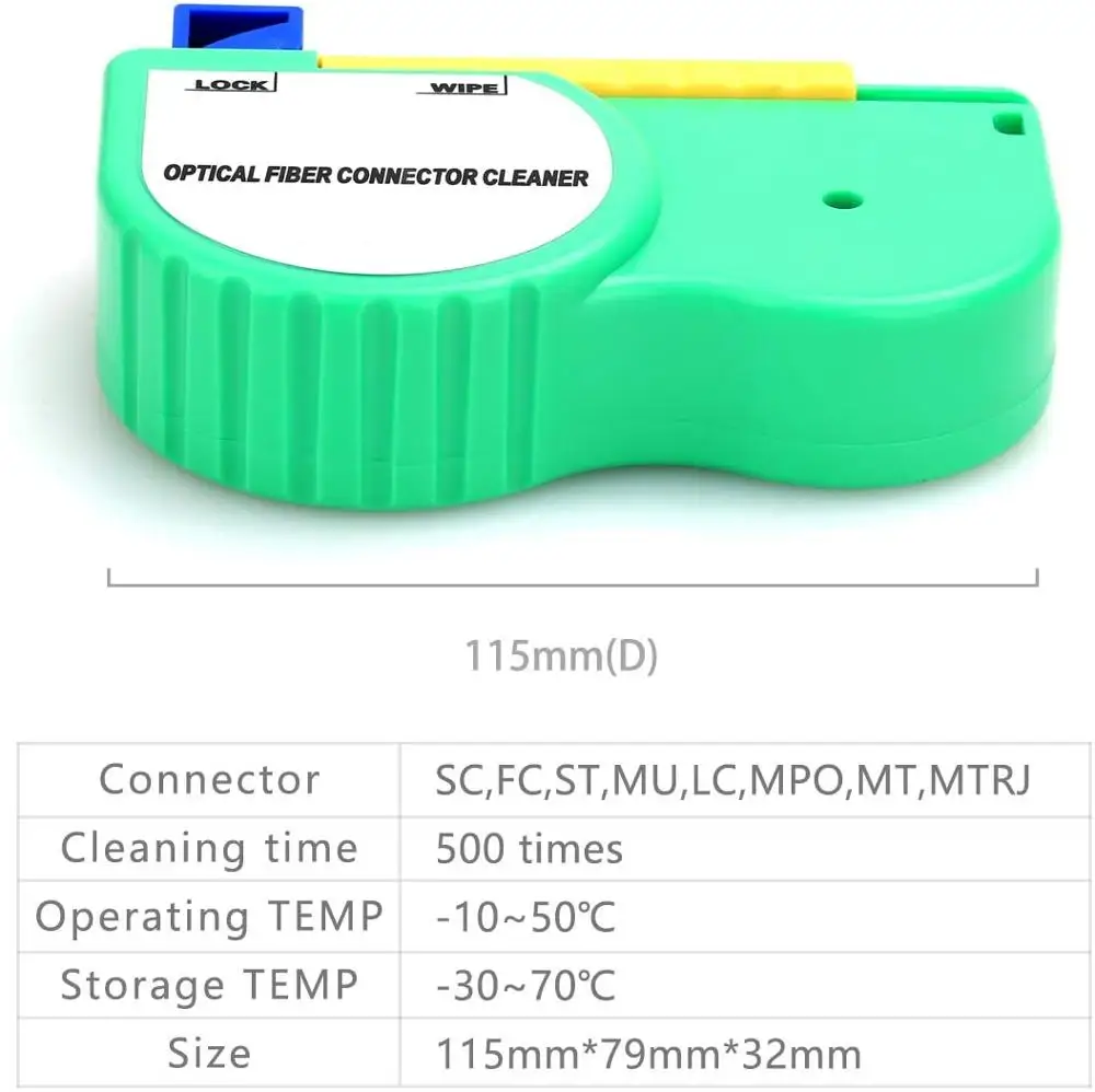 Fiber Optic Connector Cleaner Ferrule Reel Inspection Tool Cleaning Equipment for SC ST FC Connector Adaptor