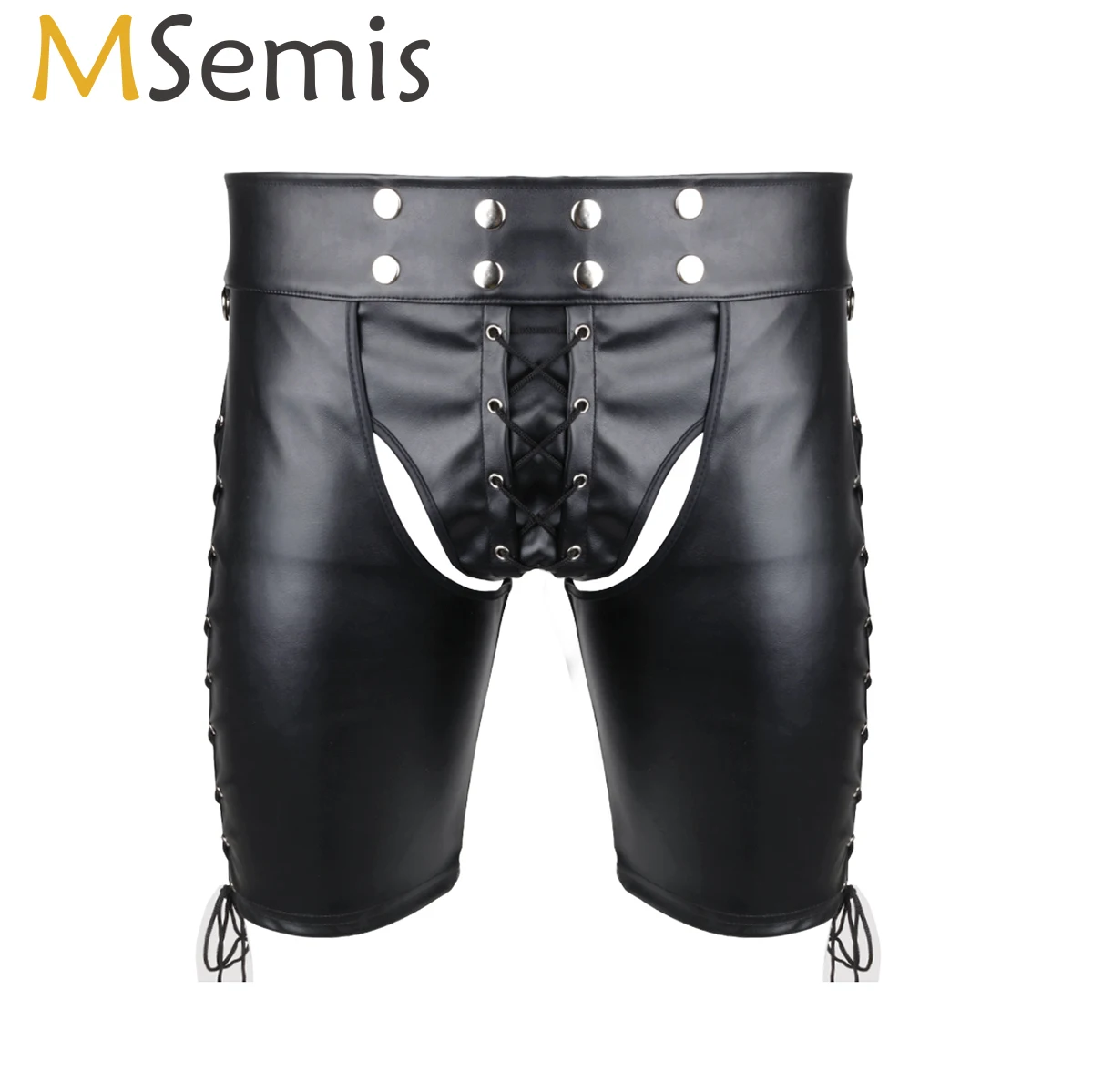 Леггинсы MSemis с открытой промежностью гей фетиш мужское нижнее белье из