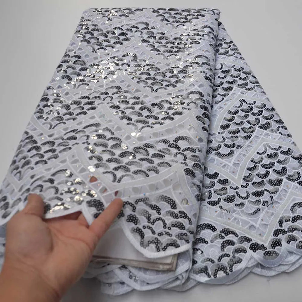 Африканская кружевная ткань 2020 Высокое качество новейшая органза пайетки