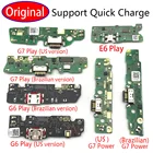 Зарядное устройство Micro USB док-коннектор, зарядный порт, гибкий кабель для микрофона для Moto G5, G6, Play, G7 Power, E6, Play, запасные части