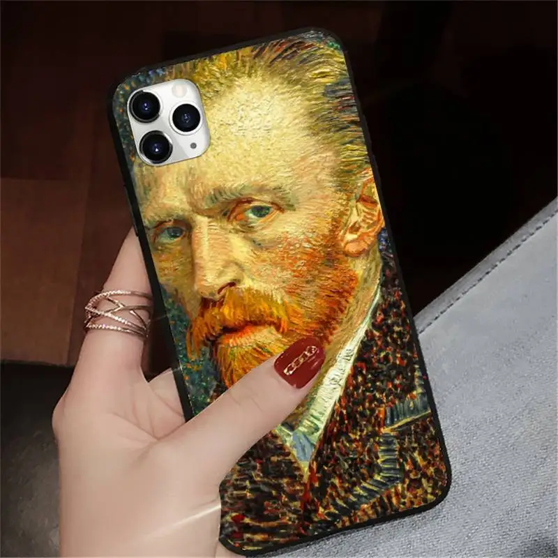 

paintings Starry Night Van Gogh Phone Case for iPhone 11 12 pro XS MAX 8 7 6 6S Plus X 5S SE 2020 XR