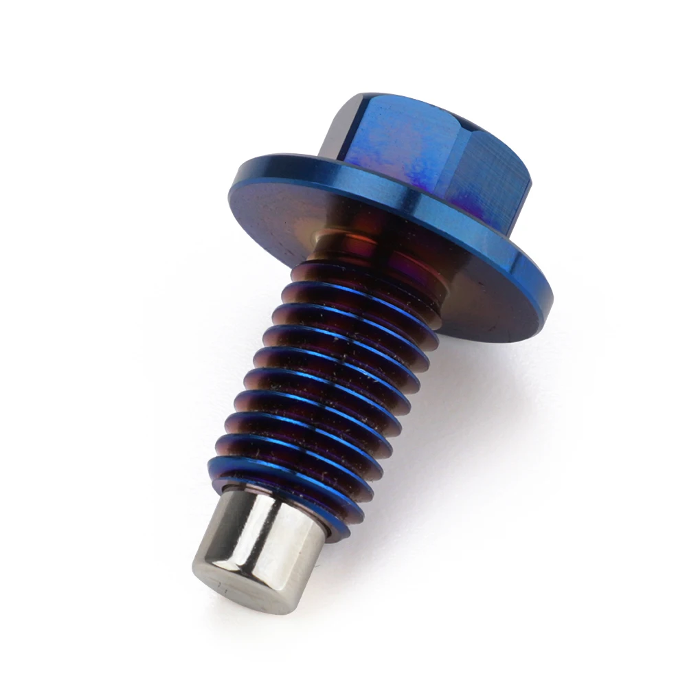 Многоразовые Постоянный магнетизм 5000 Gs Титан сплав Магнитная дренажная масляная пробка Гайка масляного поддона M12x1.25 M12x1.5 M12x1.75 M14x1.5