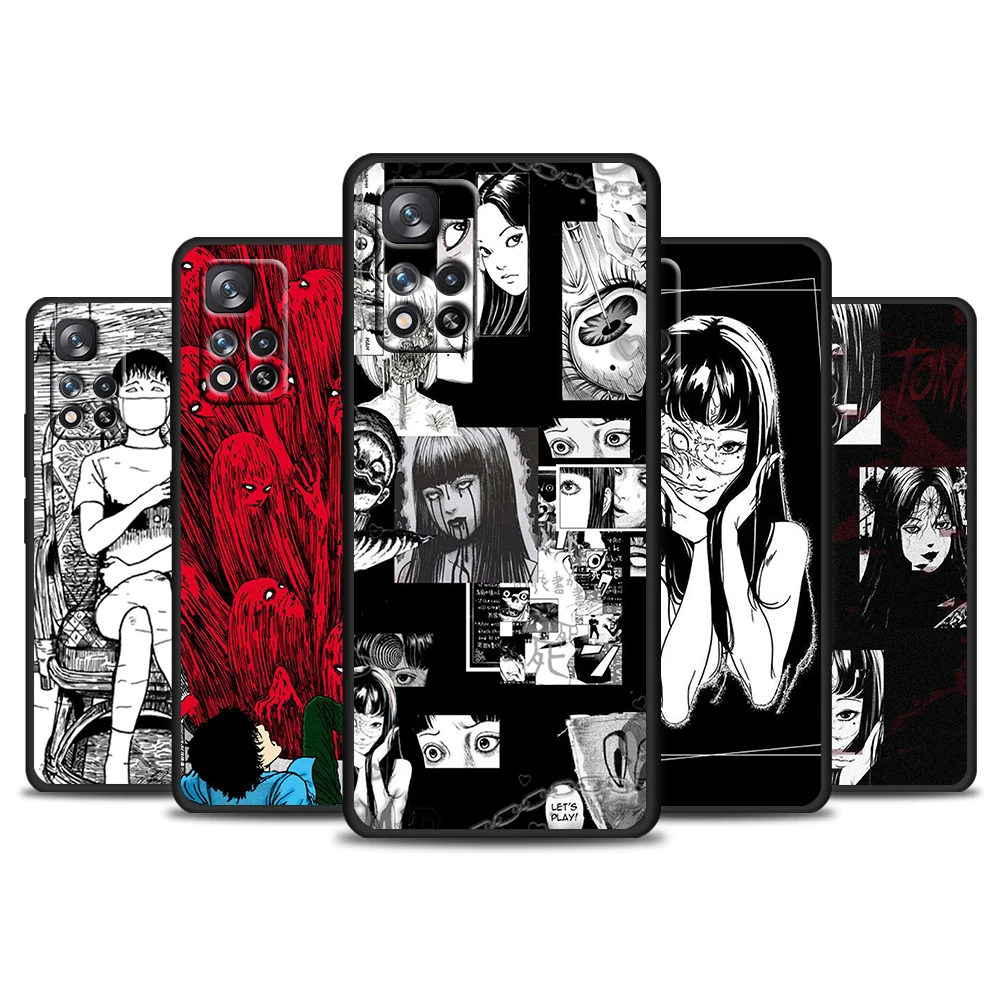 

Ito Junji Horror Movies For Redmi 10 9 9C 9A 8 8A 7 7A 6 6A 5 5A 4X 4G 5G Prime Pro Plus K20 GO Soft Black Phone Case