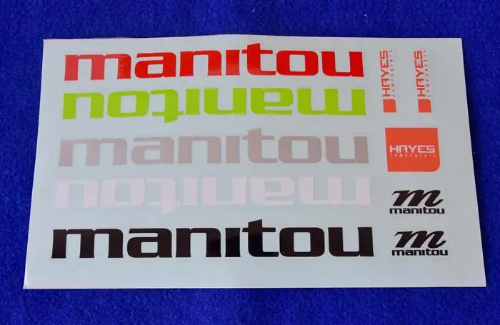 Наклейка для передней вилки велосипеда Manitou водонепроницаемая наклейка горного