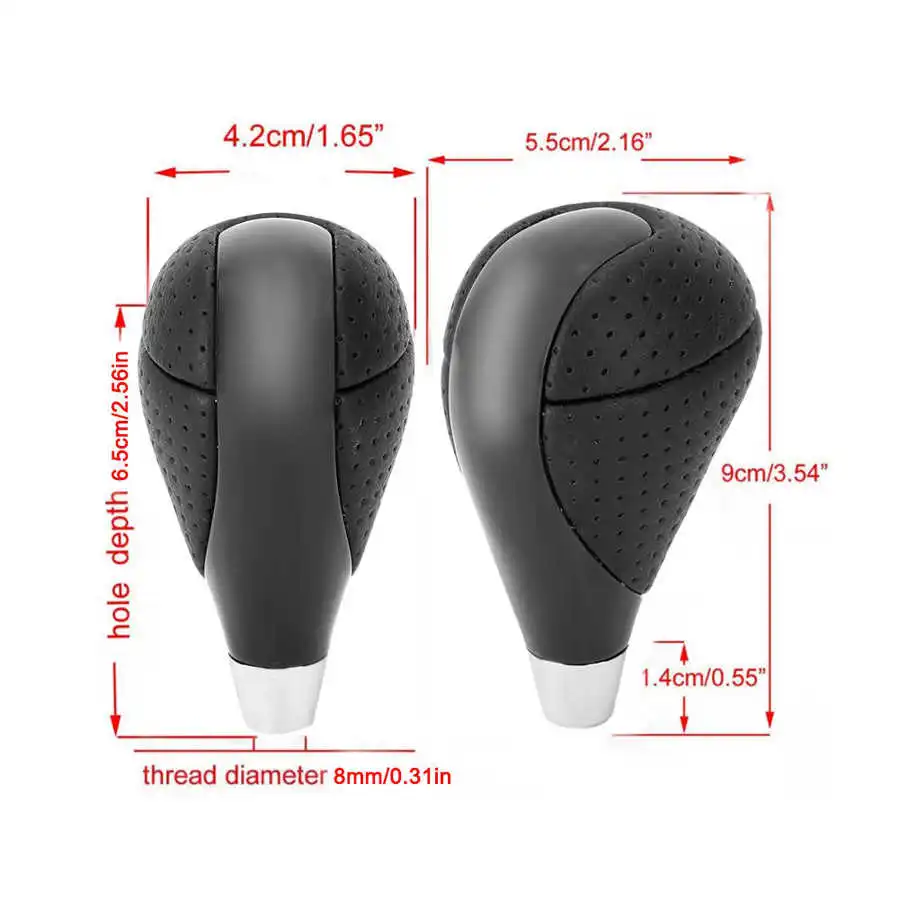 

Black Leather Gear Shift Shifter Knob Handle Fits for GS HS LX RX