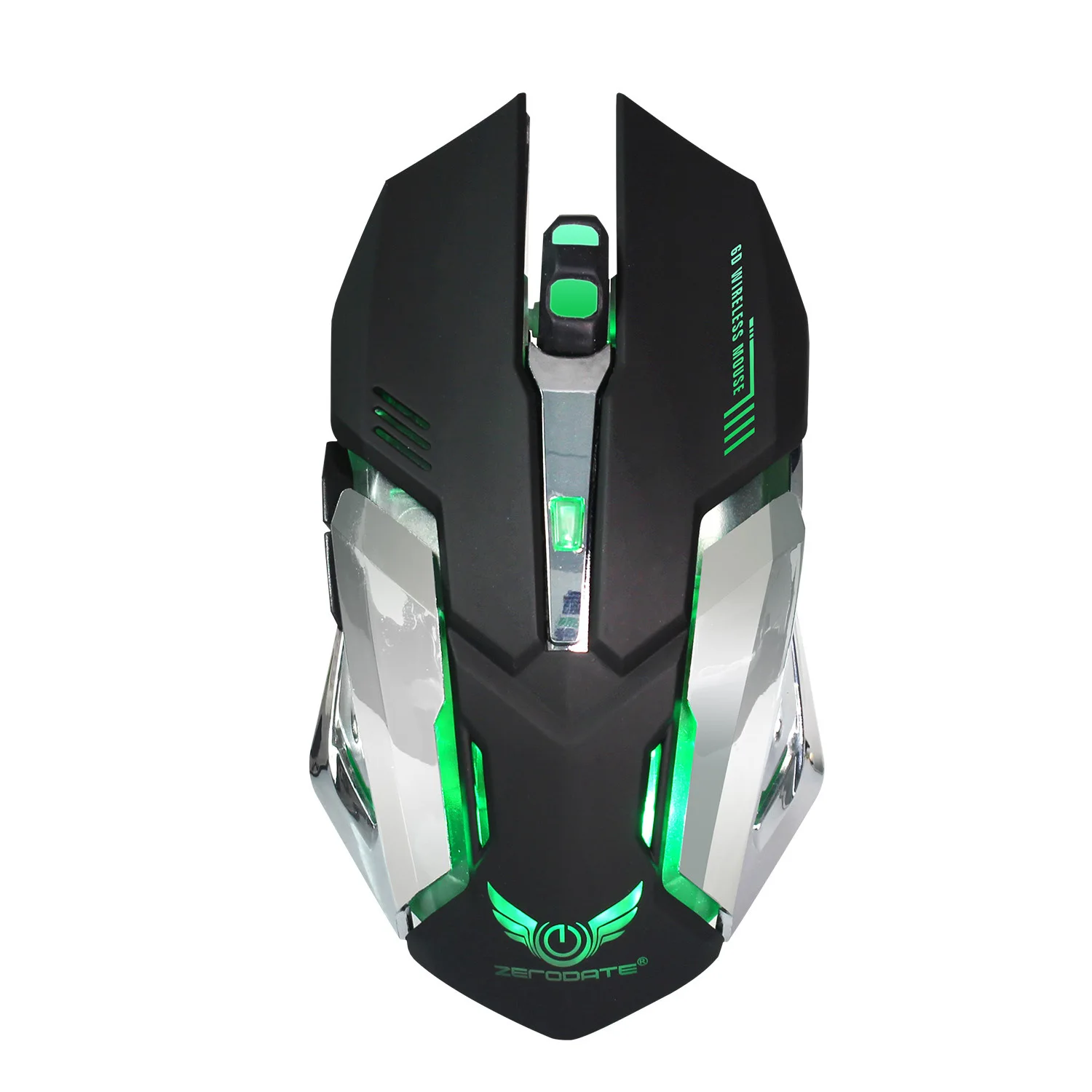 X70 Black And White with Pattern Rechargeable Gaming Mouse White Box Packaging X70 красочная блестящая игровая мышь 2,4G заряжаемая беспроводная мышь встроенный 600 Miliamps Прямая от производителя в настоящее время Av - Color: X70 Black And White with Pattern Rechargeable Gaming Mouse White Box Packaging