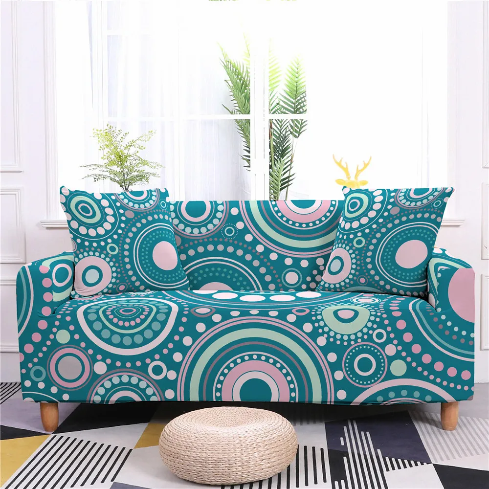 Чехол для дивана с мандалой этнический цветочный чехол защитой от грязи