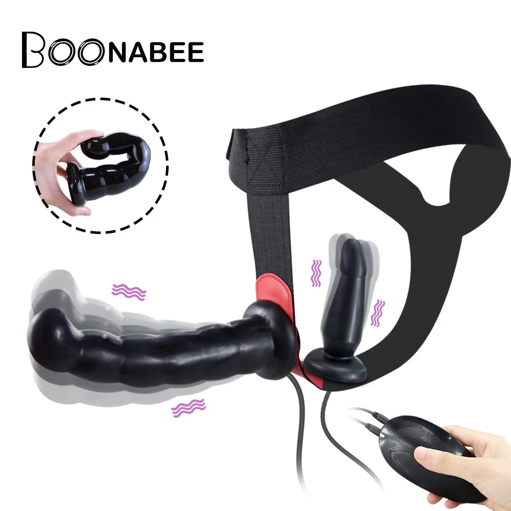 Ремень на фаллоимитатор вибратор Управление интимные игрушки для женщин секс