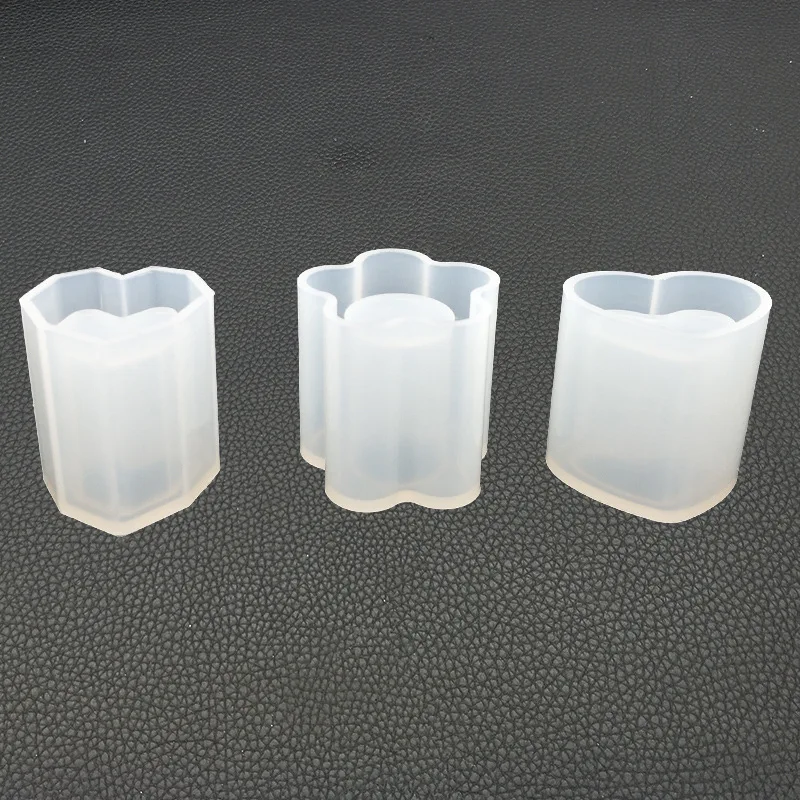 

Heart Plum Blossom Flower Pot Clay Molds Succulent Plant Silicone Mould Pen Holder Resin Molds Cement Concrete Plaster Pot Mold