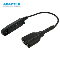 radio baofeng uv 9r plus talkie walkie adapter cable to k 2 pin suitable for uv 5r bf 888s walkie talkie headset mic accessorie