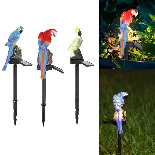 Parrot/Owl/Cat Solar Light Solar Power LED Lawn Light Outdoor Waterproof Garden Landscape Lamp Home Garden Decor 1