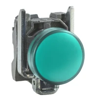 high brightness with flat mirror protected led indicator 230v green nickel plated metal 22mm 230 240 v ac 5060 hz