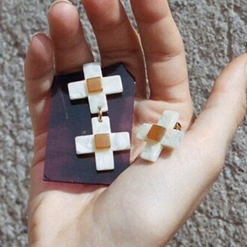 

Ins ветровой Крест Подвеска из смолы ретро diy аксессуары ручной работы ожерелье серьги материал