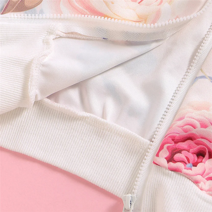 Куртка для девочек 2020 Одежда маленьких Топы на молнии с длинными рукавами и