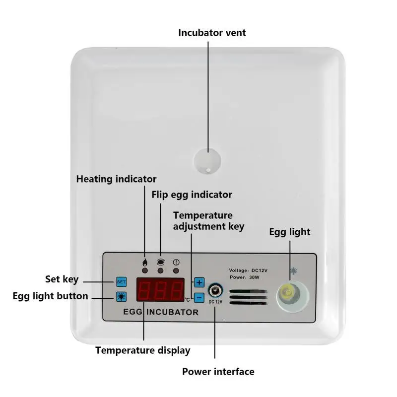 Инкубатор для яиц автоматический интеллектуальный инкубатор куриных перепелов на ферме|Принадлежности