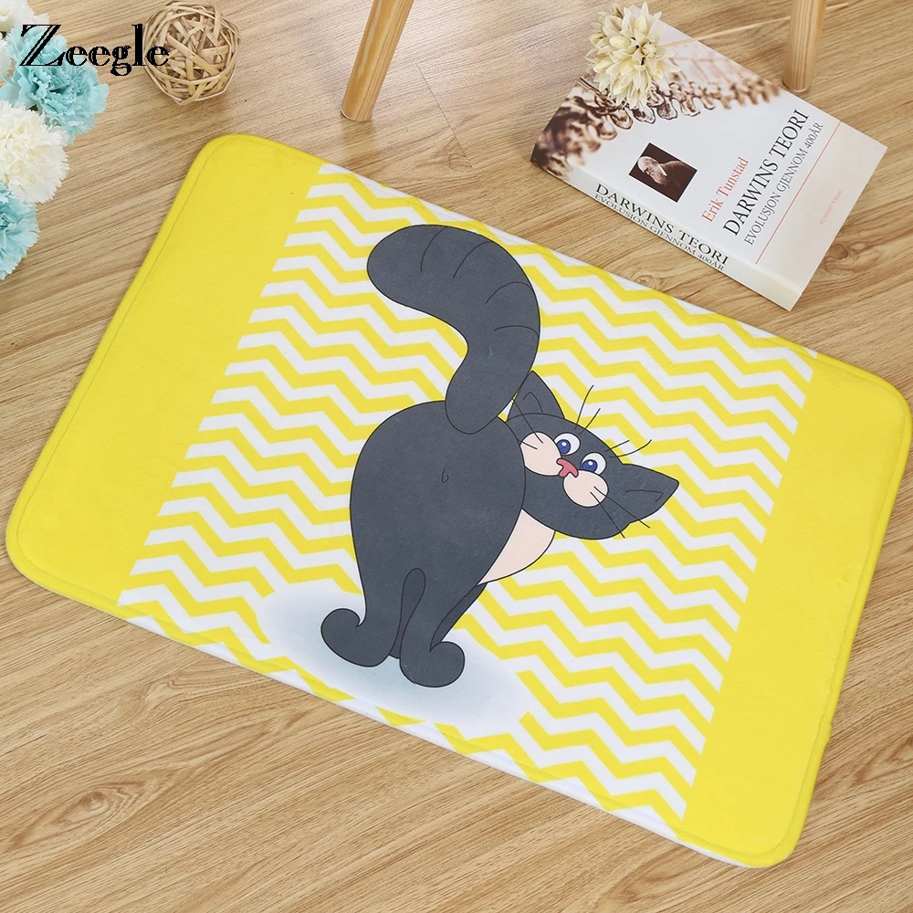 Zeegle мультяшный ковер для гостиной декоративные коврики дверей напольный коврик