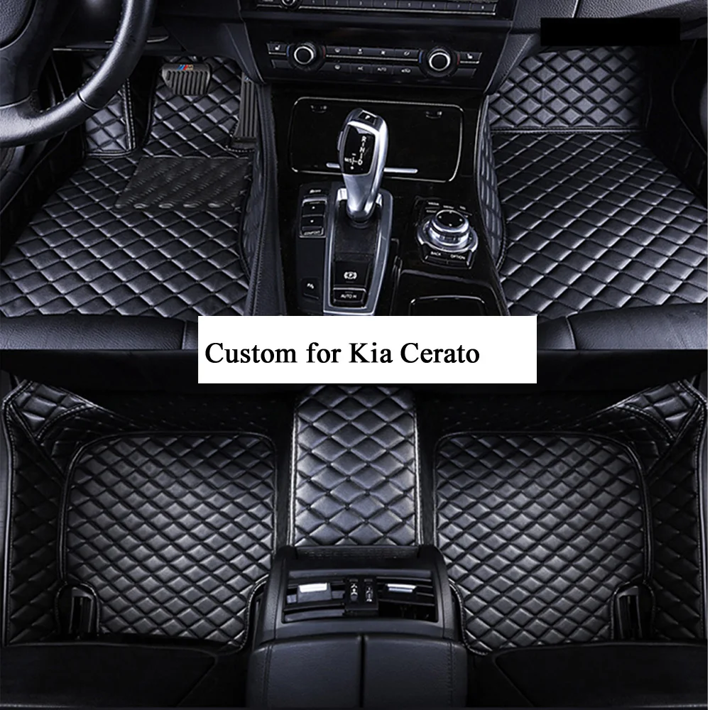 

Car Floor Mats for Women and Men Artificial Leather Mat for Kia Cerato D7