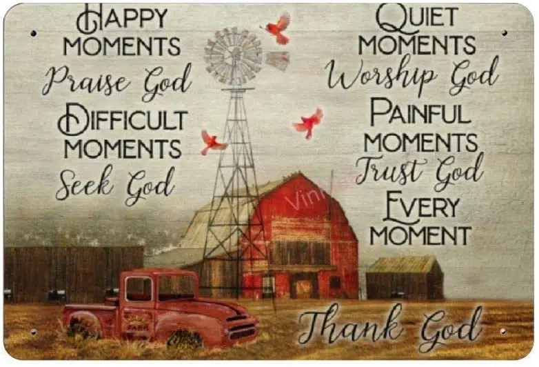 

Praise God Seek God Novelty Parking Retro Metal Tin Sign Plaque Poster Wall Decor Art Shabby Chic Gift