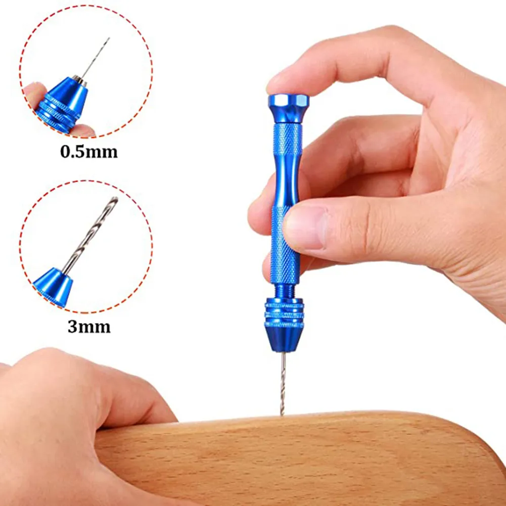 

PCB Pin Vise Drill Portable Spiral Drill Bit Work Carving Craft Eye Pins