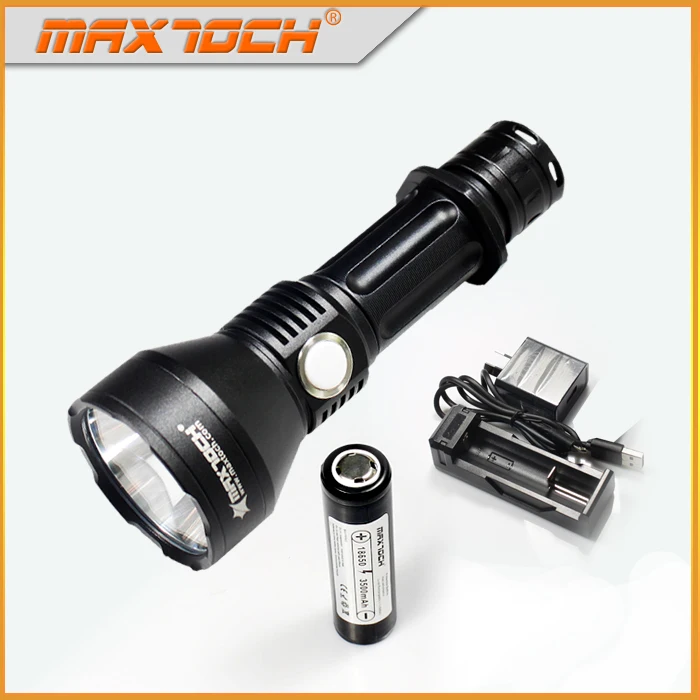Черный MAXTOCH Archer M2 2000lm, 600 метров+, Luminus SST-40-W P2 светодиодный, бесступенчатая Функция затемнения фонарь, боковой переключатель тактический фонарь - Цвет: Черный