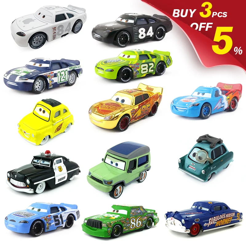 Disney Pixar Cars 3 отделка хром молния McQueen трактор король наполнитель Салли Лиззи