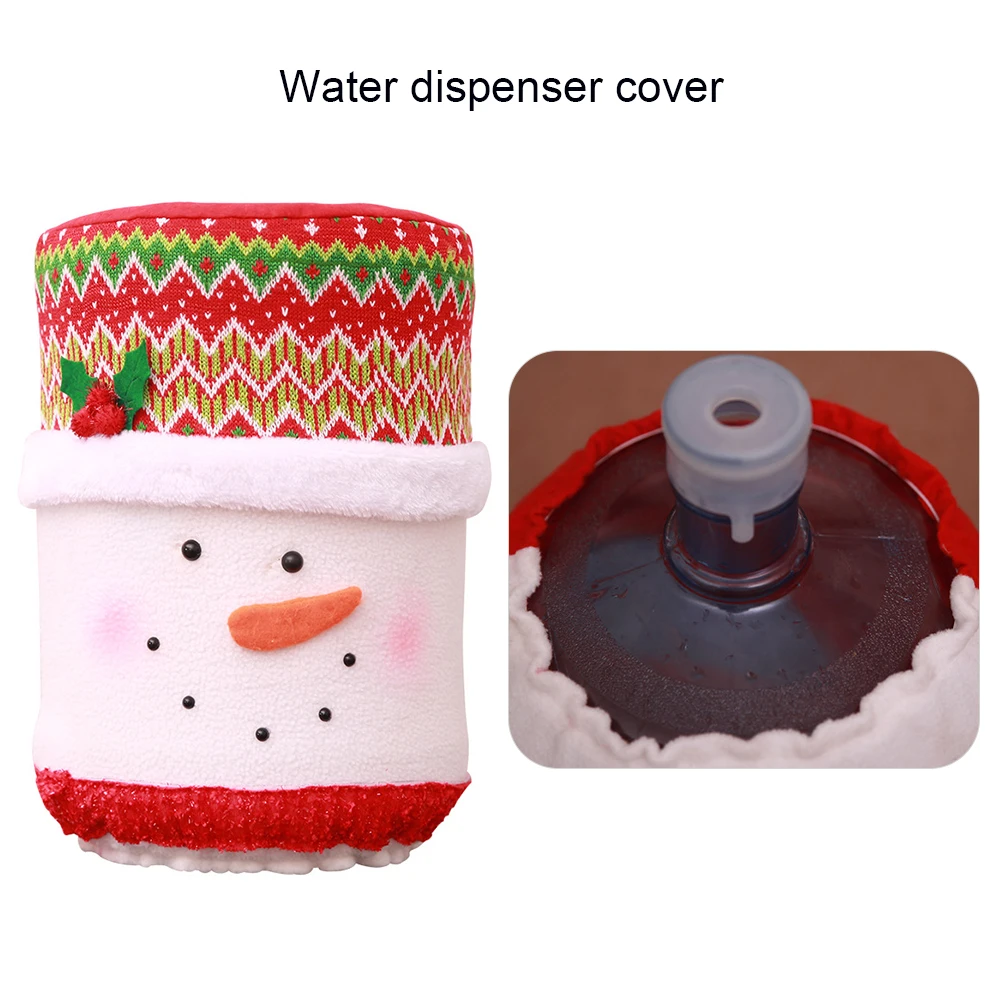 Рождественский пылезащитный чехол емкость диспенсер для воды очиститель