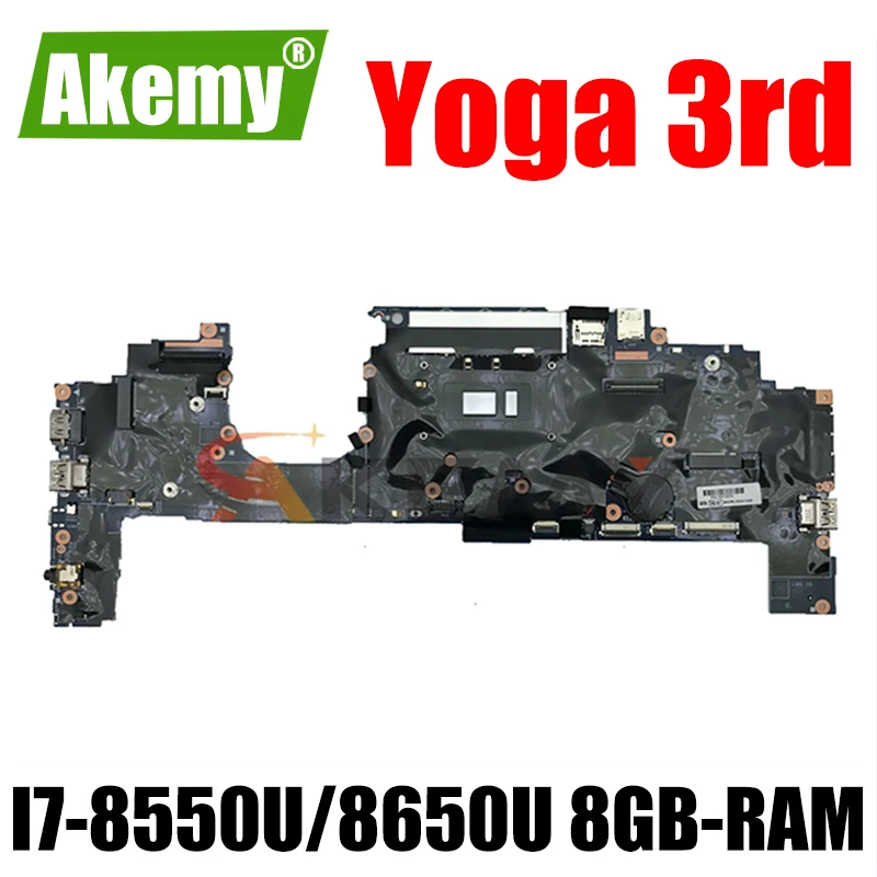 

FRU 01YN204 для Lenovo ThinkPad X1 Йога 3rd Gen Материнская плата ноутбука 17800-1 448.0CX05.0011 с процессором I7-8550U/8650U 8GB-RAM тестирование