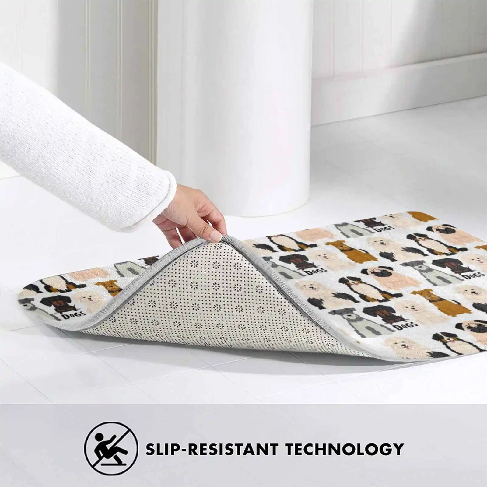 Мягкий домашний Противоскользящий ковер для семьи собак влюбленных мамы папы