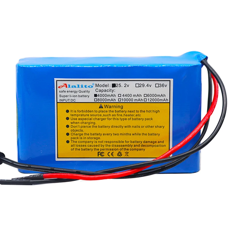 Высокая емкость 6s2p 24V 4Ah 18650 литий-ионный аккумулятор 25 2 v 4000mAh Электрический