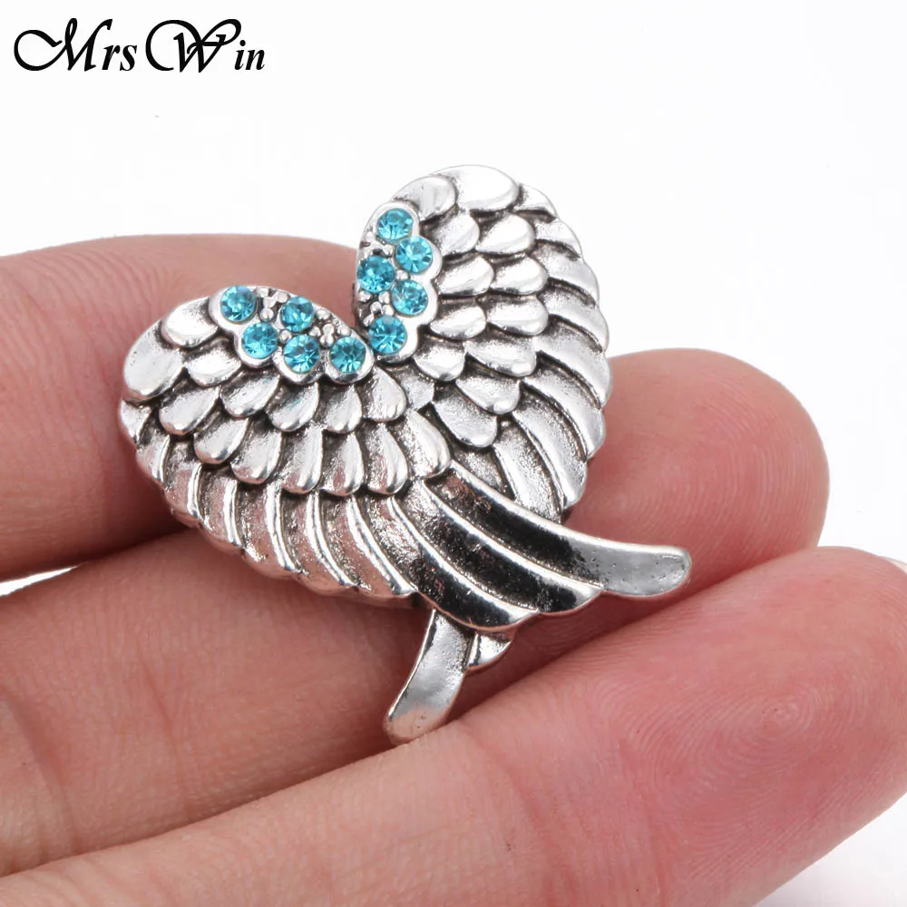 6 шт./лот новые ювелирные изделия с застежкой большие кристаллы Крылья Ангела