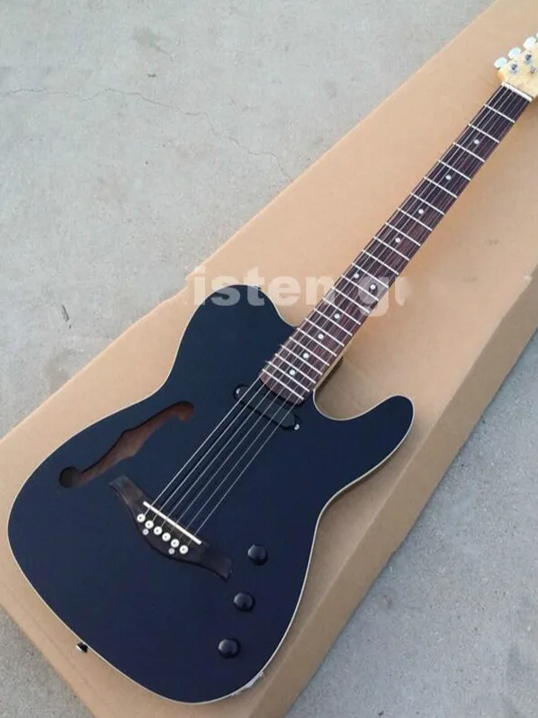 Высшее качество дневной черный цвет белый твердый корпус с F полым палисандровым