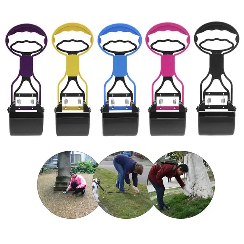 Pet Scoopers Pooper Кокосовая ложка ручка длинная Щековая очистка подберите животное