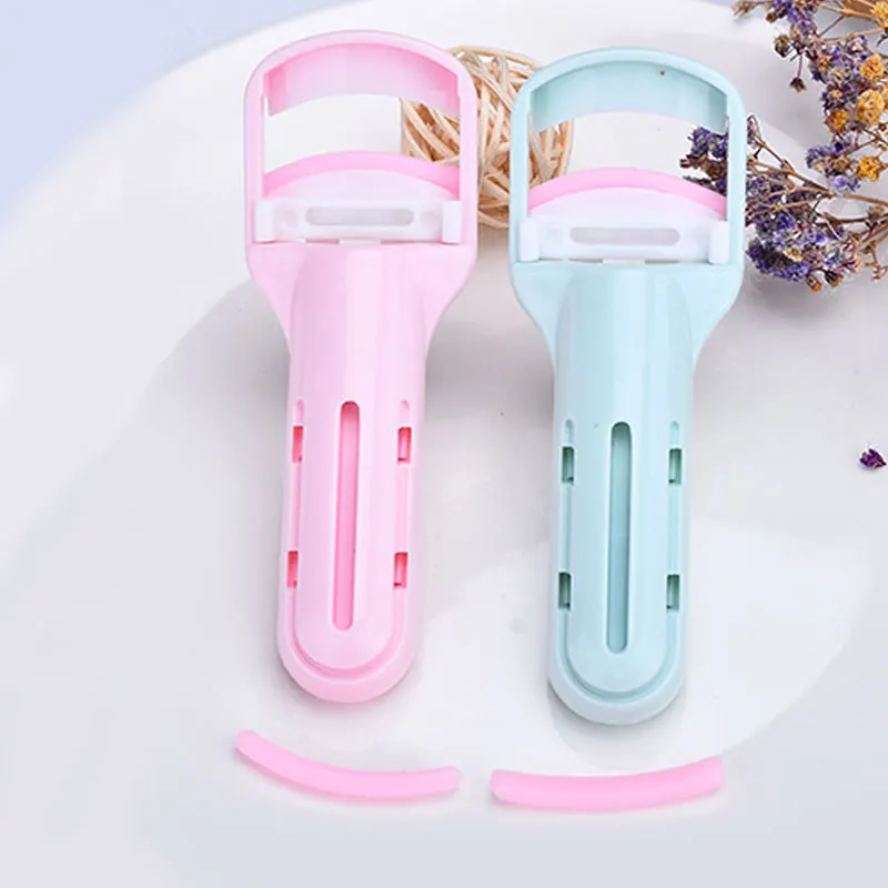 

2 Colors Eyelash Curler Nature Curl Style Cute Long-lasting Easy to Carry Professional Silica Gel Eyes Makeup Beauty Tools 30g