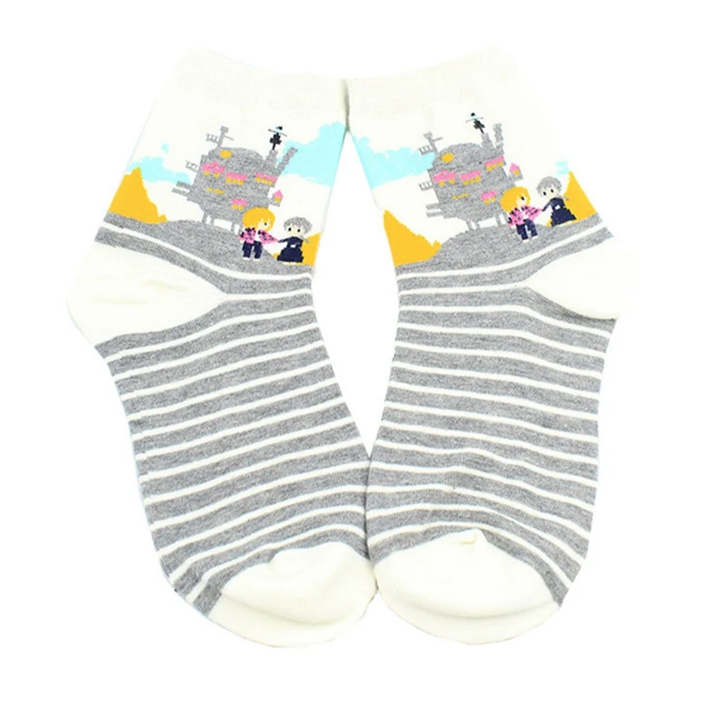 1 пара милые носки с рисунками из мультфильмов Унесенные призраками аниме Ghibli