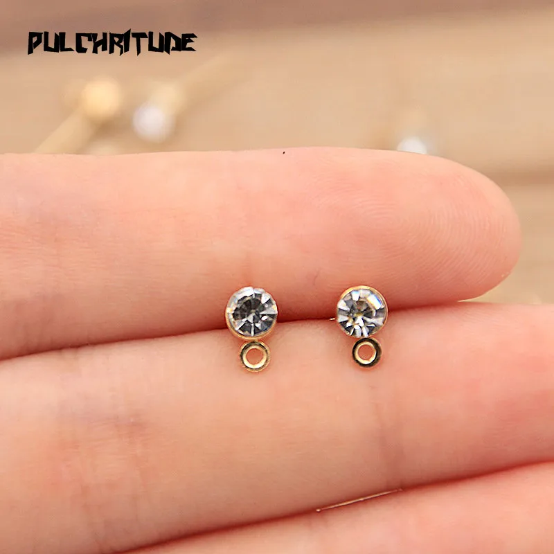 

50pcs 6*15mm 2 Color DIY Earring Findings With Brick Earrings Clasps Jewelry Making Accessories Iron Hook Earwire Jewelry