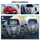 Автомобильный мультимедийный DVD-плеер, Android 10 DSP для Ford Fiesta 2013 2014-2016, GPS, ГЛОНАСС, навигация, радио, стерео, головное устройство