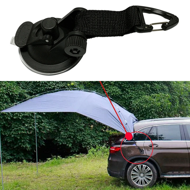 

4Pcs Suction Cup Anchor Securing Hook Tie DownCamping Tarp As Car Side Awning Pool Tarps Tents Securing Hook Universal