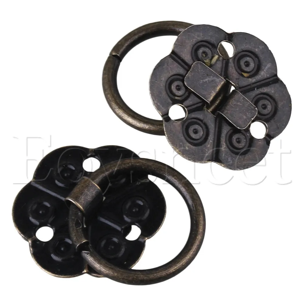 Винтажная шкатулка для ювелирных изделий железные ручки с цветком сливы 5 шт.