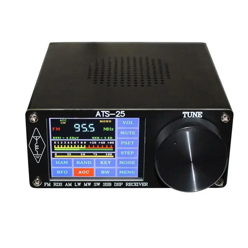 

ATS-25 Si4732, Полнодиапазонный радиоприемник из алюминиевого сплава, экран 2,4 дюйма, радиоприемник SW) и диапазон с DSP HAM LW, поиск (MW FM SSB M3P1