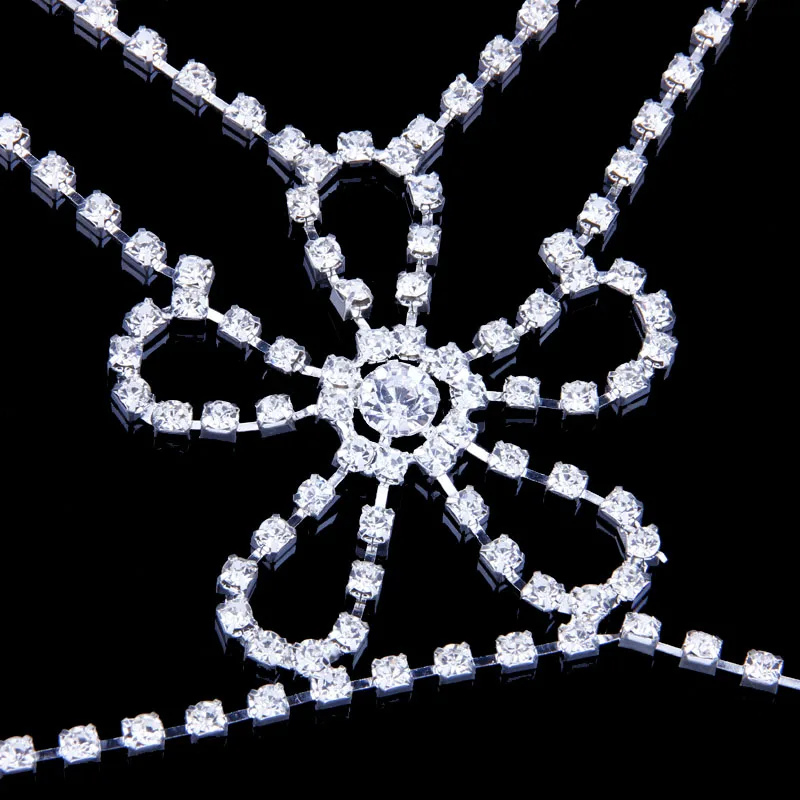 StoneFans Flower Body Jewelry Sexy Dress Women Summer Party Accessories Adjustable Size Wholesale Beach Bikini | Украшения и