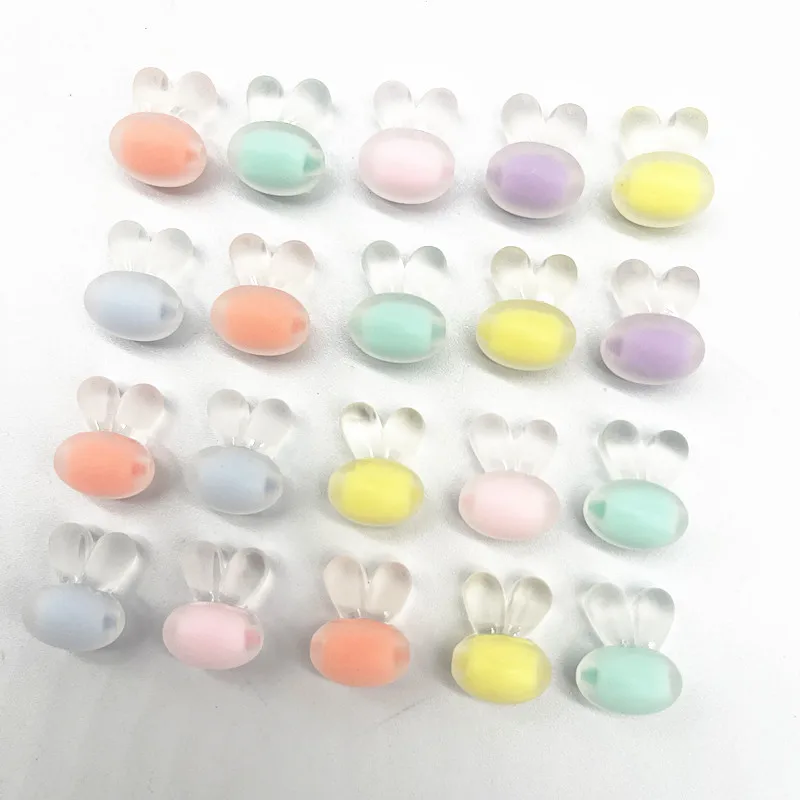 

15pcs 13*15mm Acrylic Beads Loose Spacer Beads for Jewelry Making DIY Handmade Accessories (Hole:2.5mm)