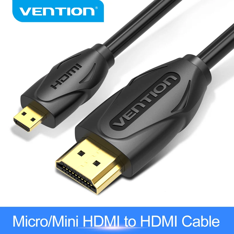Vention микро HDMI к 4K мини кабель Папа папа адаптер 1m 1 5 m 2m 3M USB для проектора HDTV ПК