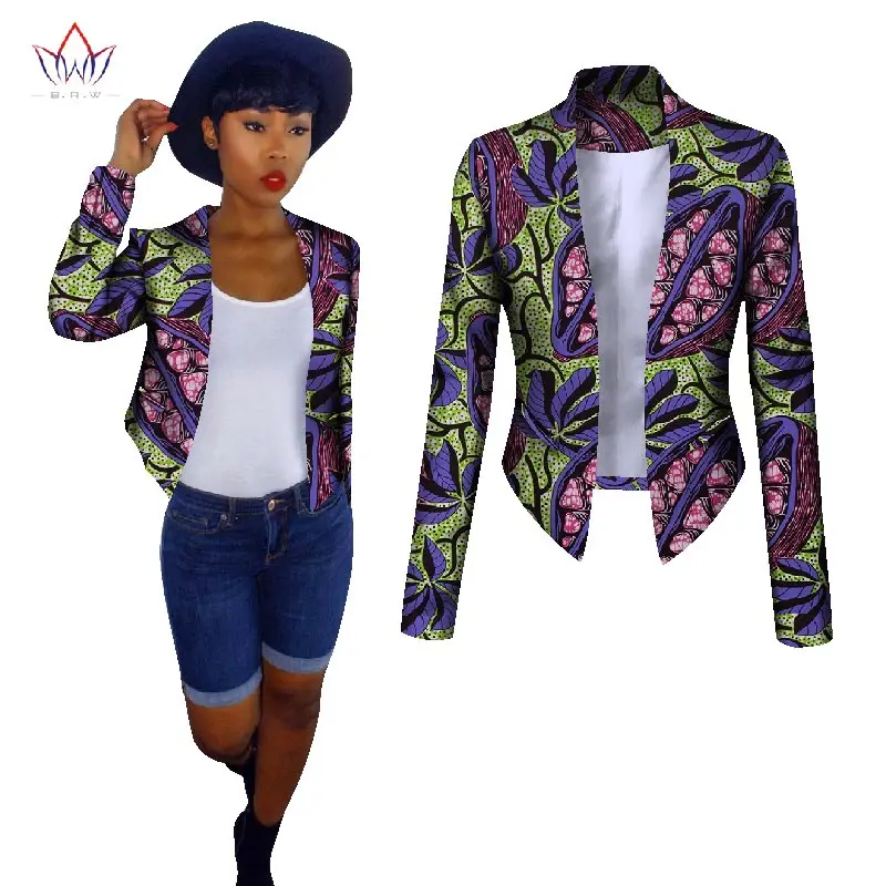 

African fashion for women top bazin riche dashiki african traditional long sleeve clothing for women ankara casual coat WY992