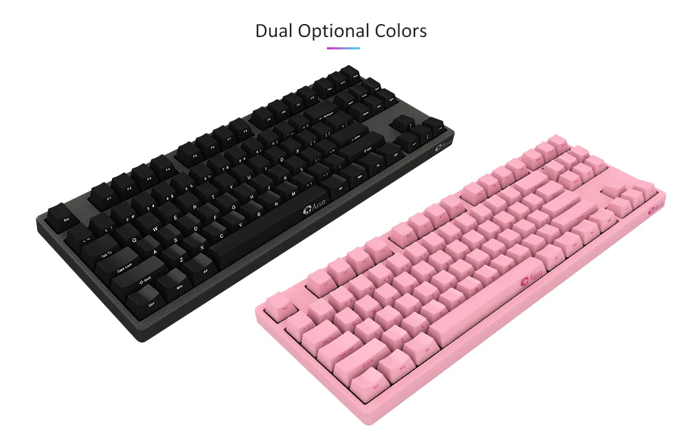 Оригинальный AKKO3087 игровая механическая клавиатура переключатель Cherry сбоку