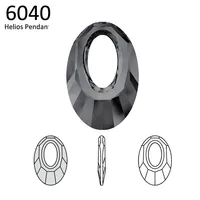 6040 Подвеска Helios, 100% оригинальный кристалл из Австрии, овальные бусины со стразами, кулон «сделай сам», изготовление ювелирных изделий